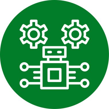 Dişliler. Web simgesi basit illüstrasyon