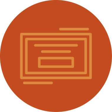 Modern simgenin vektör illüstrasyonu