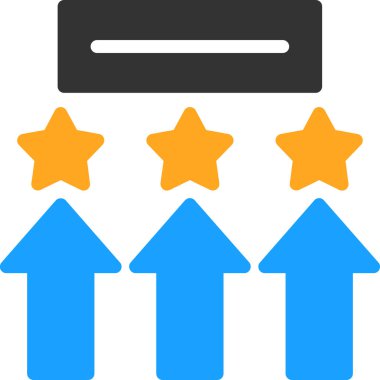 Geri bildirim değerlendirme derecelendirme simgesi