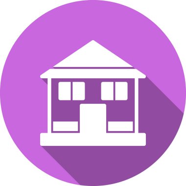 Ev. Web simgesi basit illüstrasyon