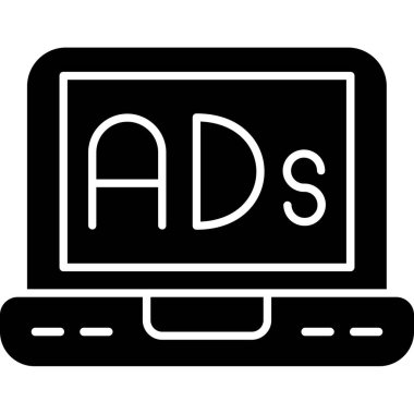 Web reklam vektör simgesi