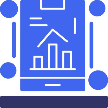 Modern yapı simgesinin vektör illüstrasyonu