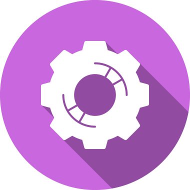 dişli simgesi vektör illüstrasyonu