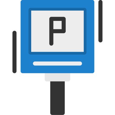 park vektörü çizgisi renk simgesi