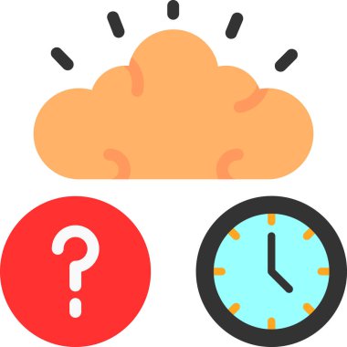 Saat. Web simgesi basit tasarım