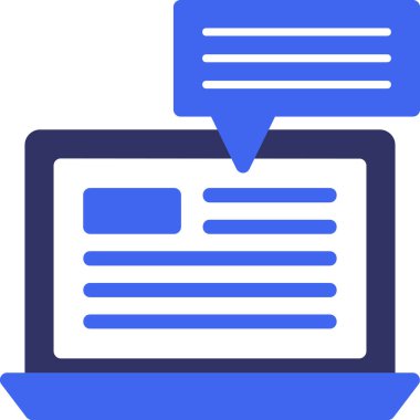 Mesaj var. Web simgesi basit tasarım