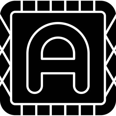 Tek bir simgenin vektör illüstrasyonu