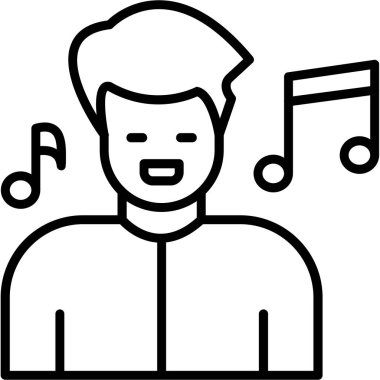 Müzisyen müzik adamı simgesi