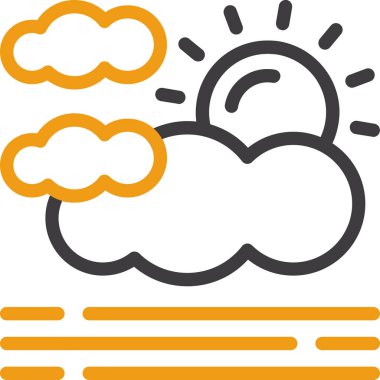 bulut hava illüstrasyon sembol simge vektör