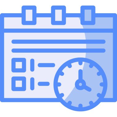 Dolu takvim tarihi simgesi - taslak biçimi