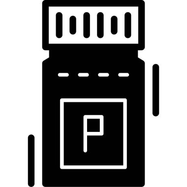 araba park çizgisi simgesi tasarımı