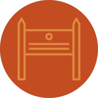 yatak ikonu vektör illüstrasyonu