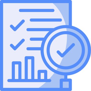 Kontrol listesi. Web simgesi basit illüstrasyon