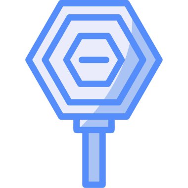 Şeker Web simgesi basit illüstrasyon