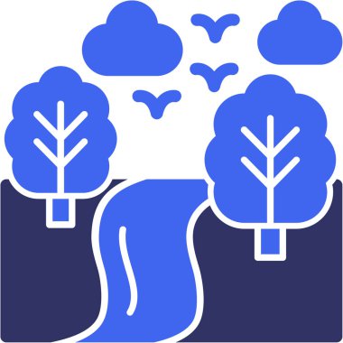 Bulut simgesi vektör illüstrasyonu