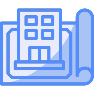 mimari yapı yapı ikonu - taslak biçimi