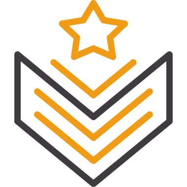 Ukrayna bayrağının yıldız vektör simgesi