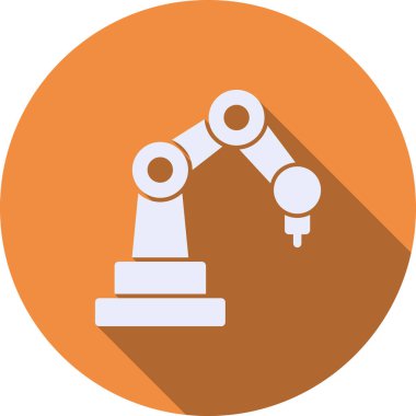 robot. Web simgesi basit illüstrasyon