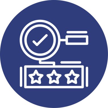 en iyi gözden geçirme simgesi, vektör illüstrasyonu