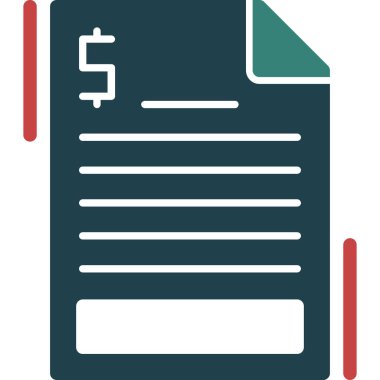 belge simgesi vektör illüstrasyonu