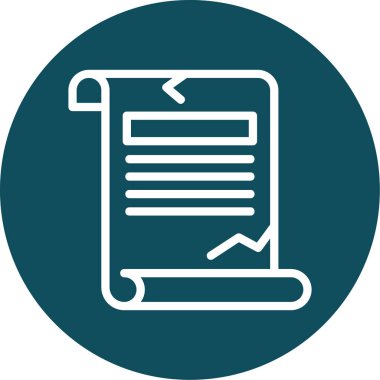 belge ve kalemin vektör simgesi