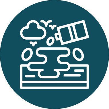 veri bulutu. Web simgesi basit tasarım