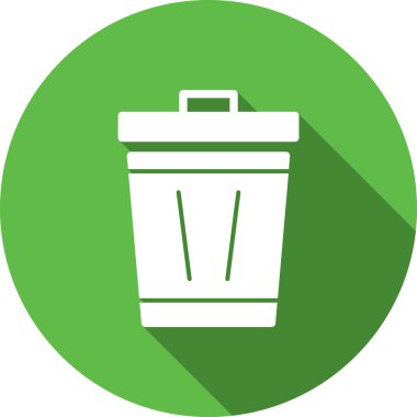 Çöp kutusu simgesi. Basit resimleme