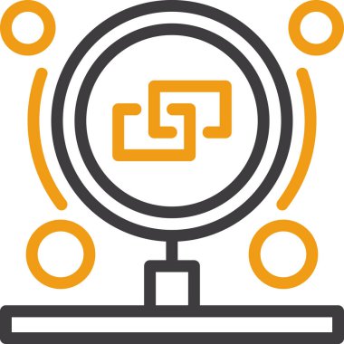 seo modern simgesinin vektör illüstrasyonu