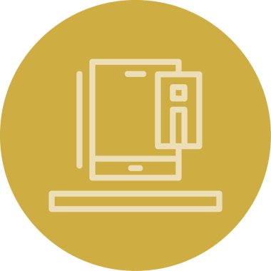 vektör lcd simgesi illüstrasyonu