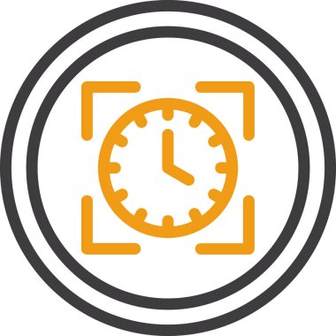 Saat. Web simgesi basit illüstrasyon