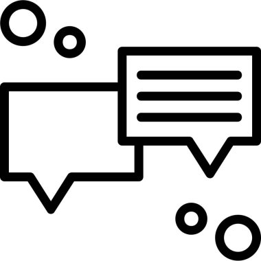 Sohbet mesajı vektör illüstrasyonu