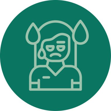 şeytan vektör simgesi gösterimi