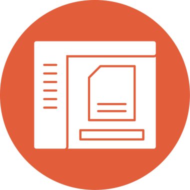 belge simgesi, vektör çizimi