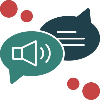 Hoparlör simgesi, vektör illüstrasyonu