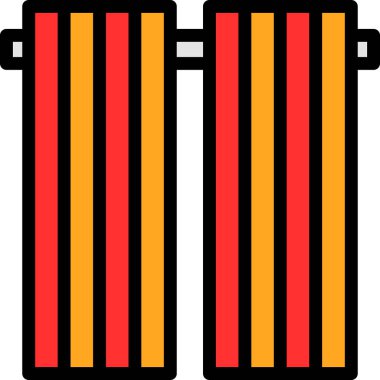 çit simgesi, vektör çizimi