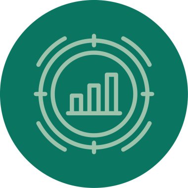 Eşsiz çizelge vektör çizgisi simgesi