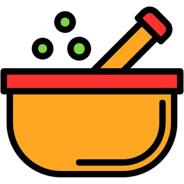 tava yemek simgesini filedoutline biçiminde pişirme