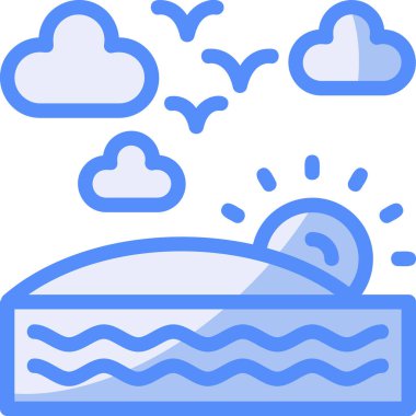 Yaz kategorisinde bulut hava durumu simgesi