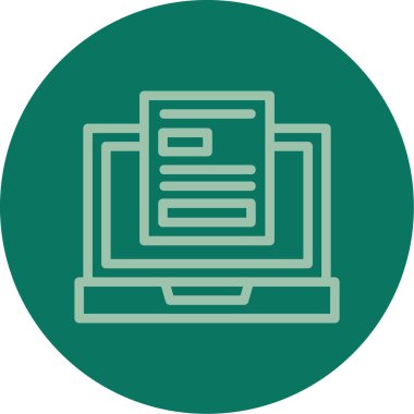 Modern eğitim ikonunun vektör illüstrasyonu