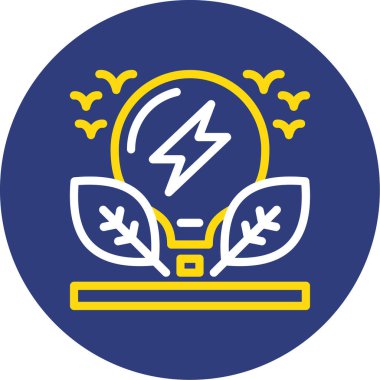 Enerji simgesinin vektör illüstrasyonu