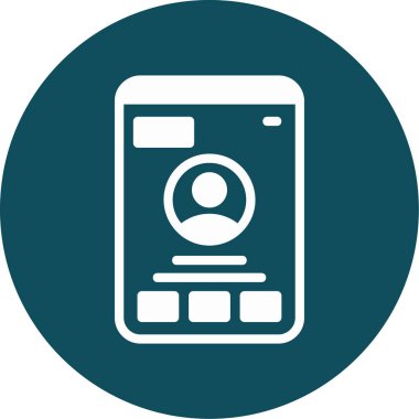 Mobil uygulama modern simgesinin vektör illüstrasyonu