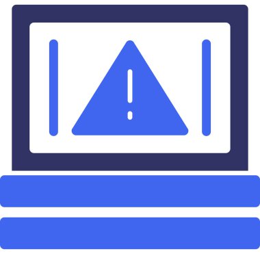 Dizüstü bilgisayar simgesi vektör çizimi