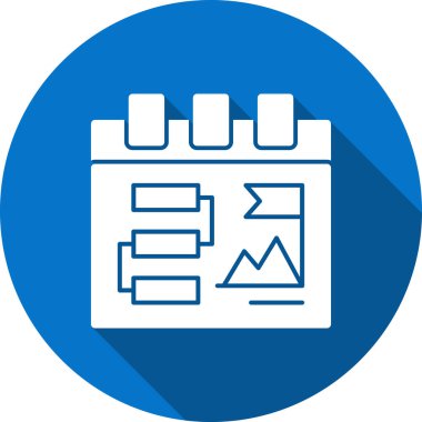 Takvim simgesi vektör illüstrasyonu