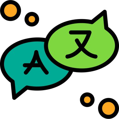 Sohbet kabarcığı vektör illüstrasyonu