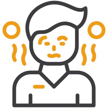 Ateşim var. Web simgesi basit illüstrasyon