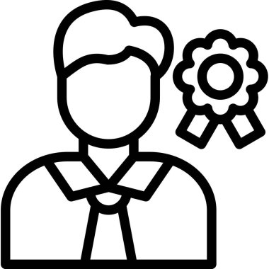 ödül madalyası ikonu ana hatlarıyla