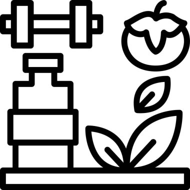 Tarım tarım tarım bahçe ikonu Taslak tarzında