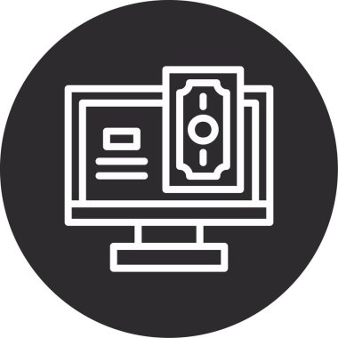 bilgisayar simgesi vektör illüstrasyonu