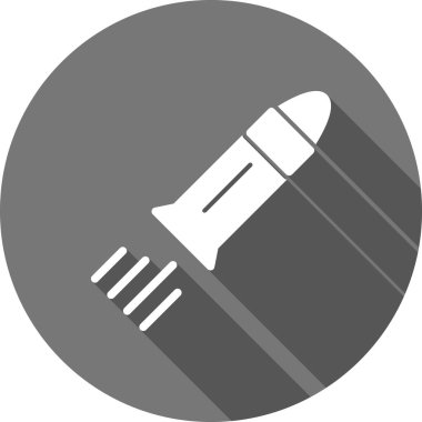 roket ikonu vektör illüstrasyonu