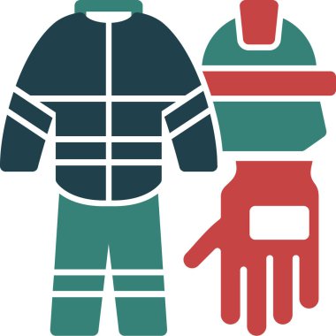 Kış kazağı. Basit simge